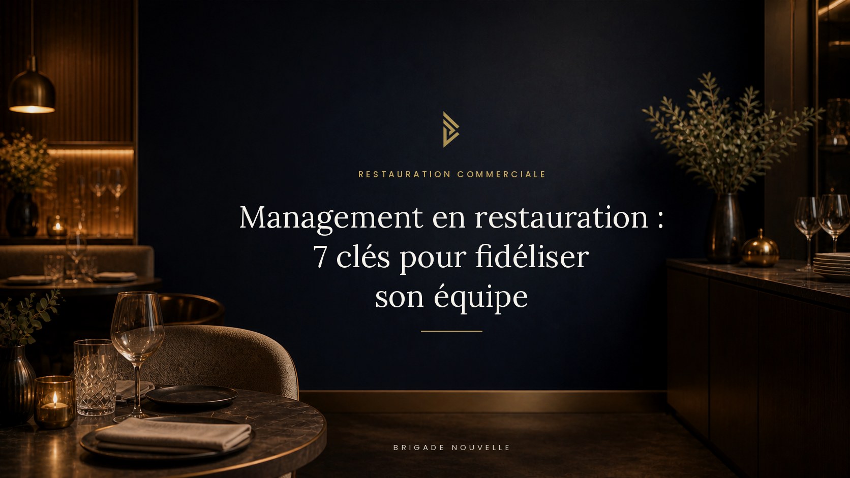 Salle de restaurant haut de gamme, illustration de l'article sur le management en restauration
